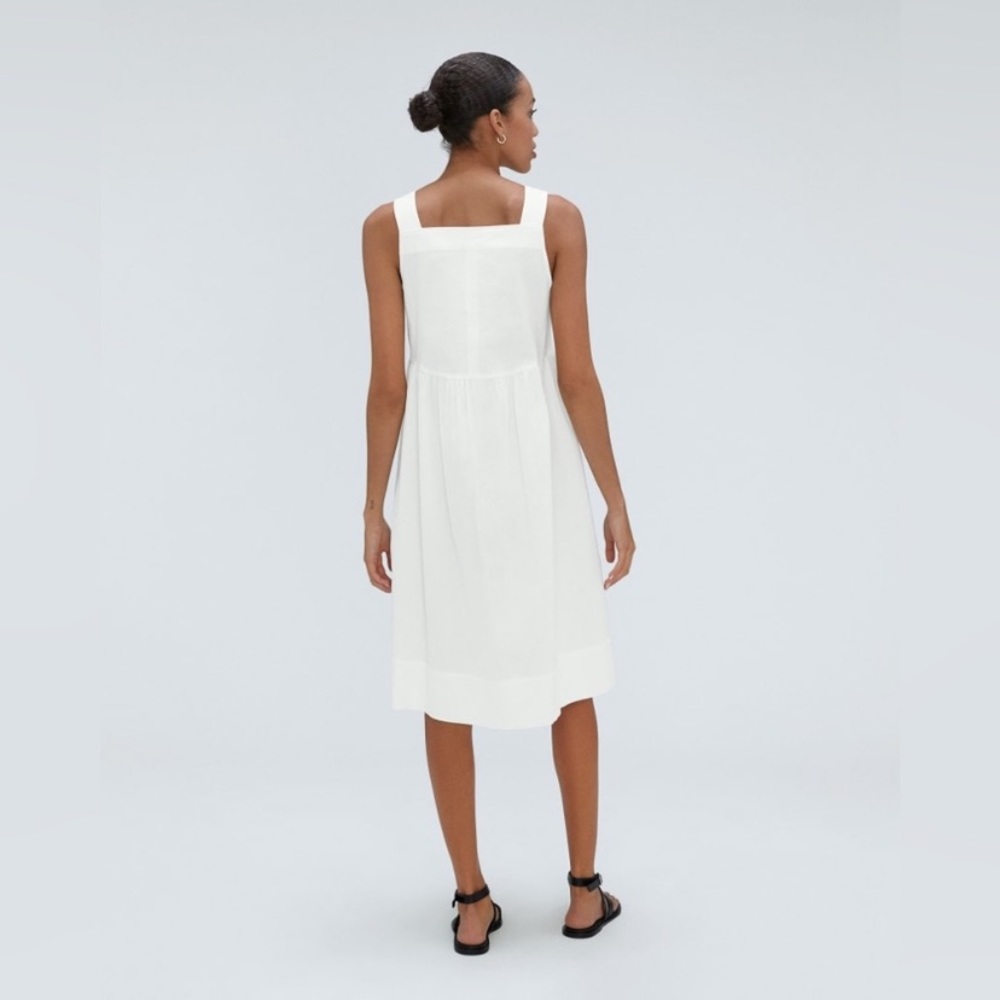 Everlane White Sleeveless Midi Dress - Picture 2 of 10
